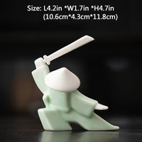 Modern Ceramic Swordsmen Incense Burner Samurai Spirit Incense Stick Holder