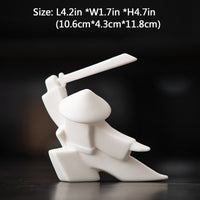 Modern Ceramic Swordsmen Incense Burner Samurai Spirit Incense Stick Holder