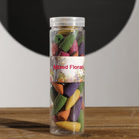 Mixed Floral Incense Cones Canned Backflow Cone Incense Rose Sandalwood