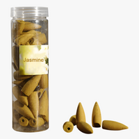 Mixed Floral Incense Cones Canned Backflow Cone Incense Rose Sandalwood