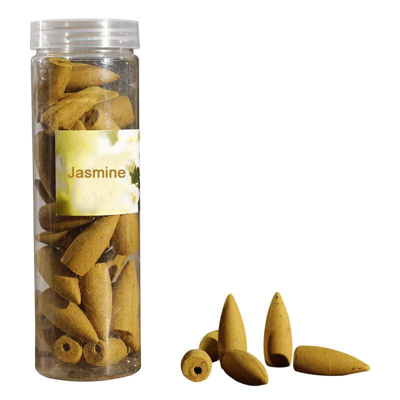 Mixed Floral Incense Cones Canned Backflow Cone Incense Rose Sandalwood
