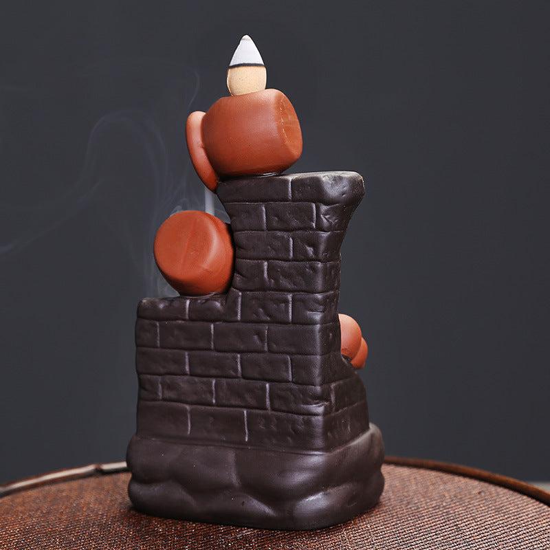 Wall Pottery Pot Ceramic Backflow Incense Burner