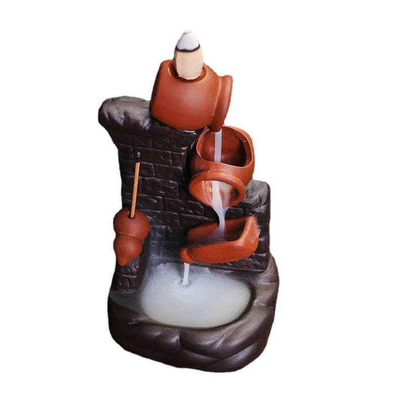 Wall Pottery Pot Ceramic Backflow Incense Burner