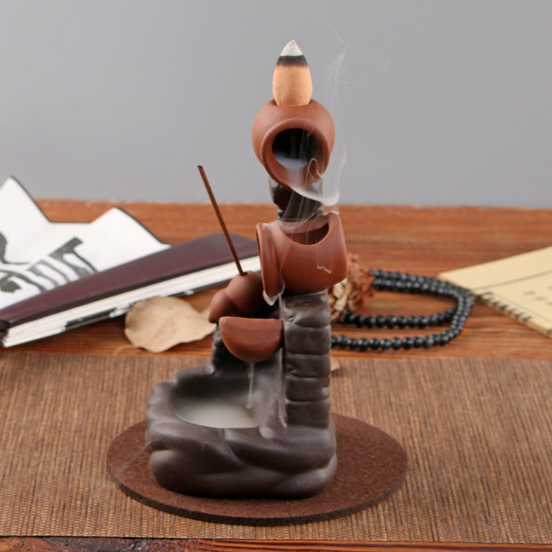 Wall Pottery Pot Ceramic Backflow Incense Burner